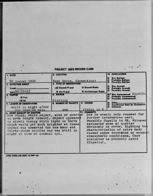 First page of 1956.08 - 7070168 - West Haven, Connecticut