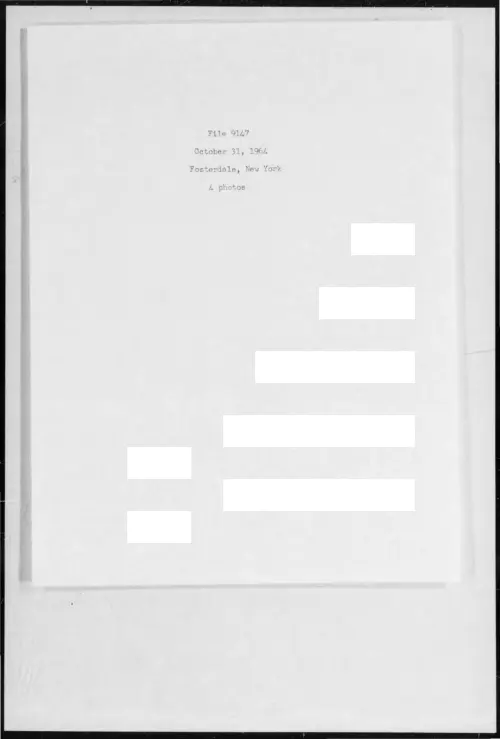 First page of 1964-10-6977753-Fosterdale-NewYork-9147-