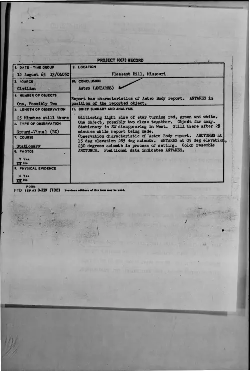 First page of 1965-08-7475417-PleasantHill-Missouri