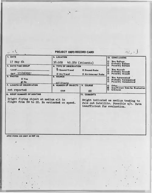 First page of 1964-05-8705243-38-02N42-38W-Atlantic-