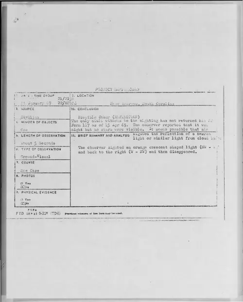 First page of 1969-01-7171706-NearAndrews-SouthCarolina