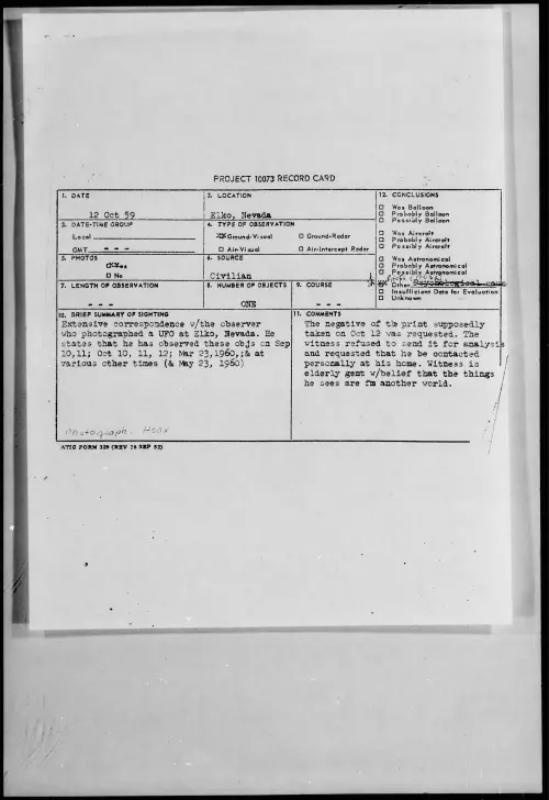 First page of 1959.10 - 6960558 - Elko, Nevada