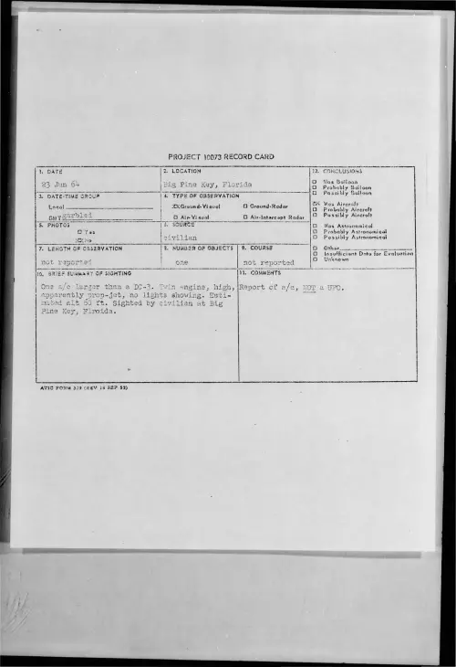 First page of 1964-06-8725087-BigPineKey-Florida