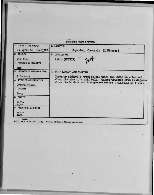First page of 1966-04-7102922-Superior-Wisconsin