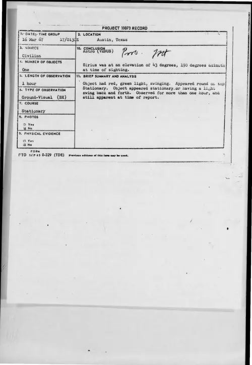 First page of 1967-03-7461484-Austin-Texas