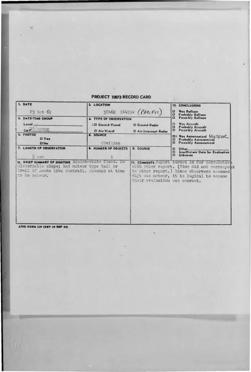 First page of 1961-10-8693835-5846N14429W-PACIFIC-