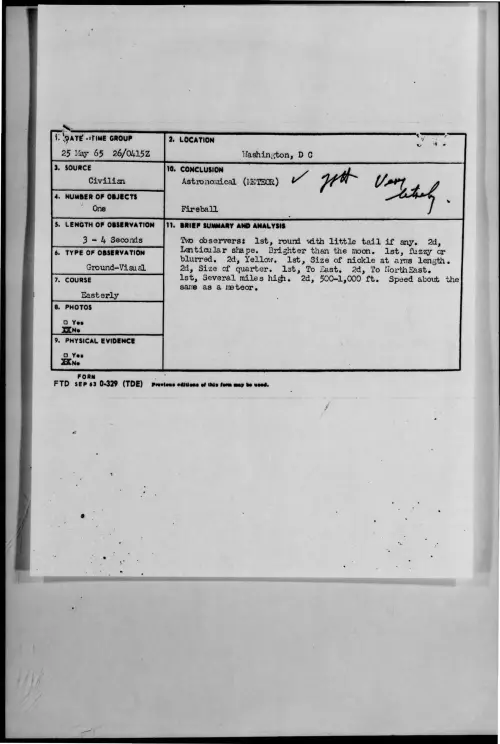 First page of 1965-05-9074128-Washington-DC