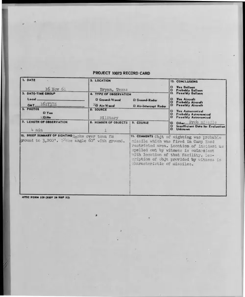 First page of 1961-11-8697525-Bryan-Texas