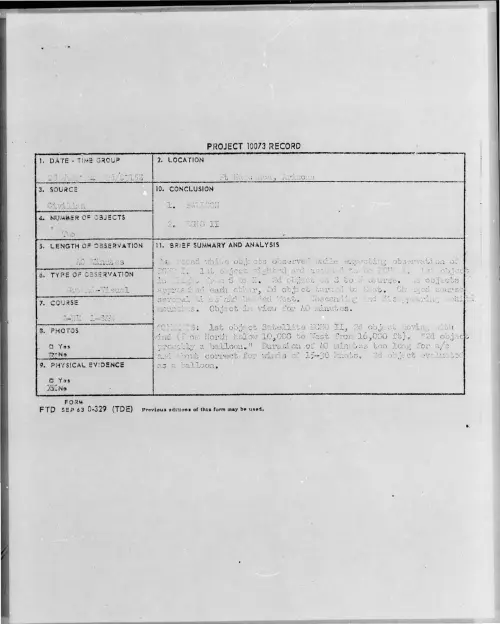 First page of 1964-07-8727779-FtHuachuca-Arizona