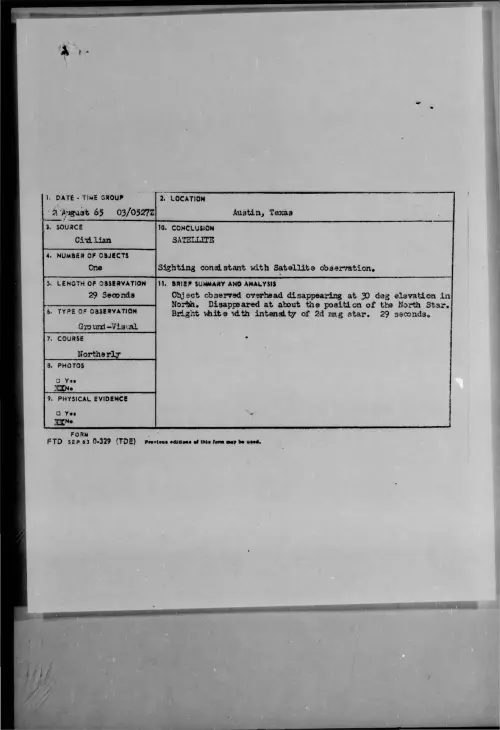 First page of 1965-08-7461254-Austin-Texas