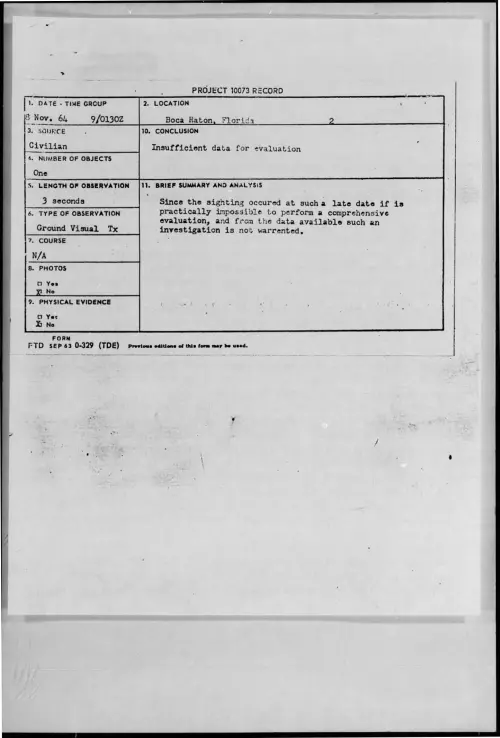 First page of 1964-11-8721805-BocaRaton-Florida