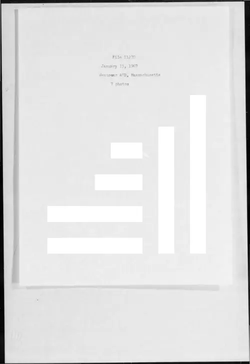 First page of 1967-01-6979150-WestowerAFB-Massachusetts-11270-