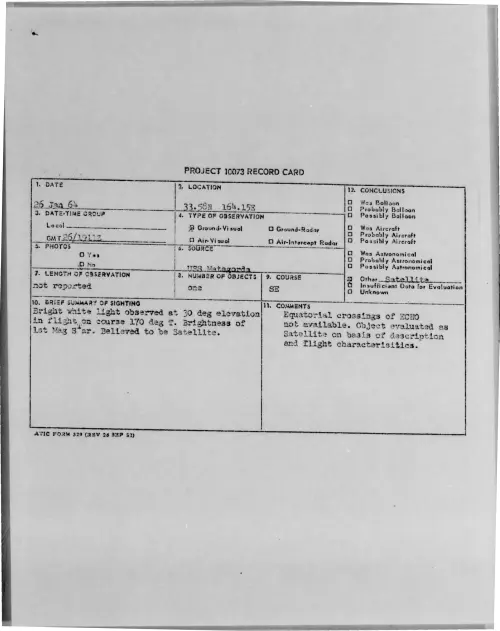 First page of 1964-01-9738974-33-58N164-15E