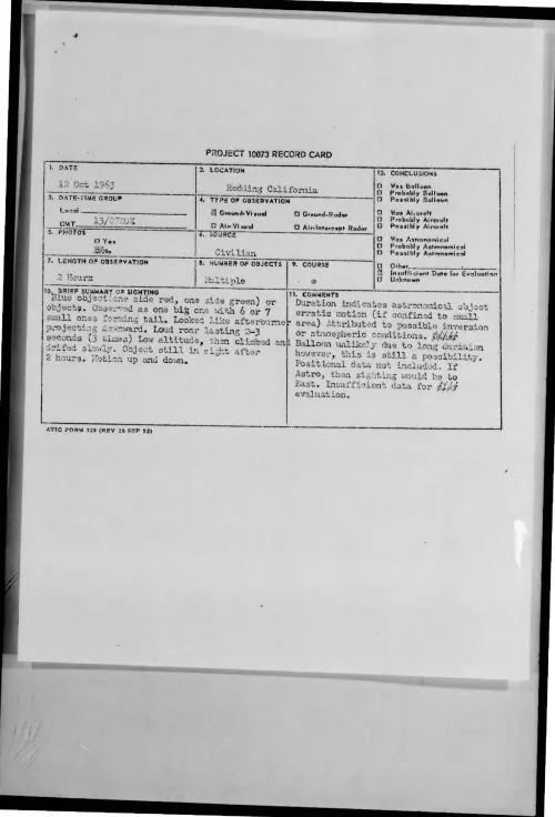 First page of 1963-10-9735695-ReddingCalifornia