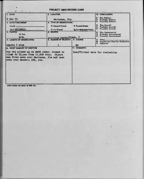 First page of 1955.12 - 7340004 - Marianna, Fla