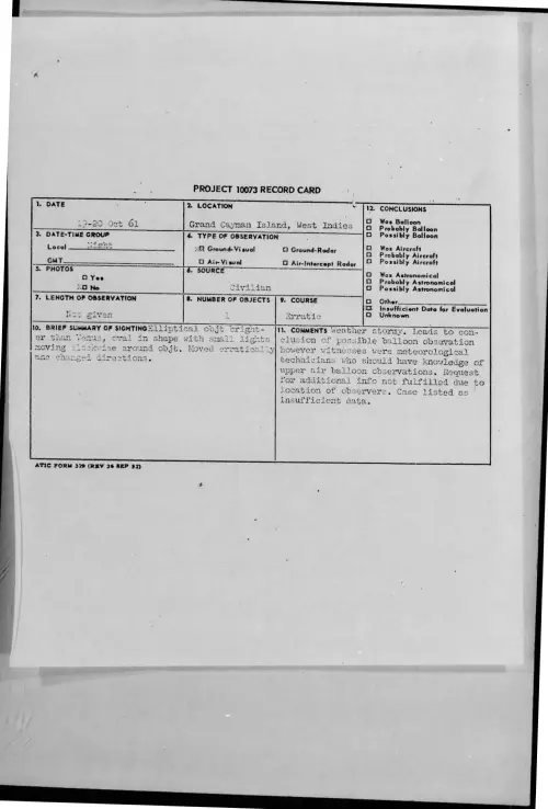 First page of 1961-10-8693607-GrandCaymanIsland-WestIndies