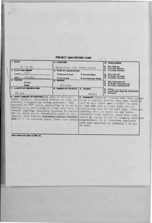 First page of 1961-10-8692348-GettysburgAFS-SouthDakota