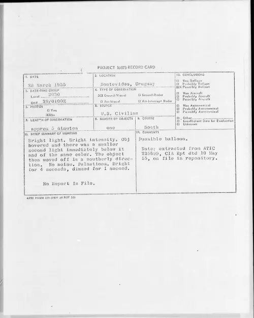First page of 1955.03 - 6971563 - Montevideo, Uruguay