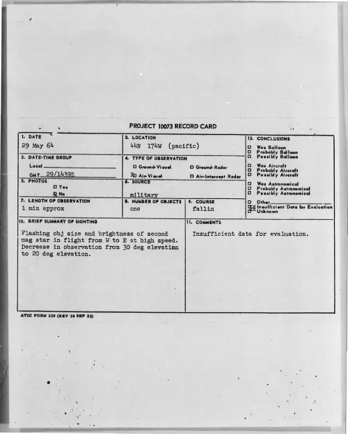 First page of 1964-05-8709040-44N174W-pacific-