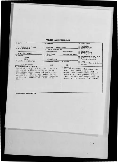 First page of 1963-02-9316744-Duluth-Minnesota