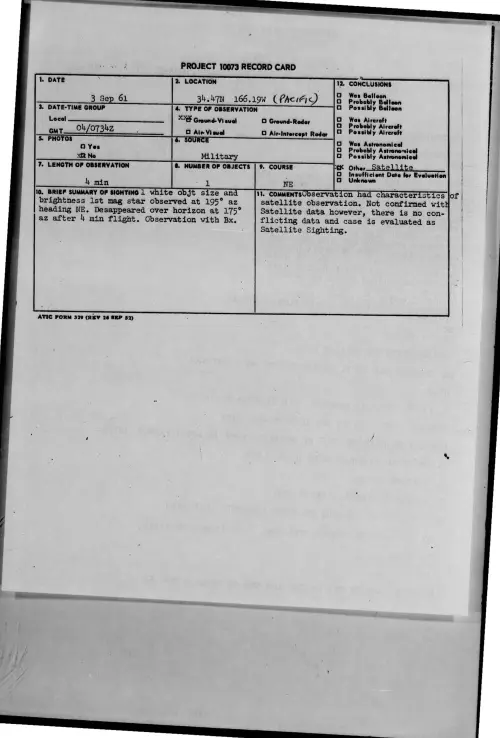 First page of 1961-09-8301734-34-47N166-19W-PACIFIC-