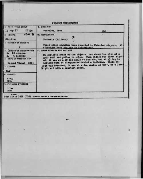 First page of 1967-09-7412920-Waterloo-Iowa
