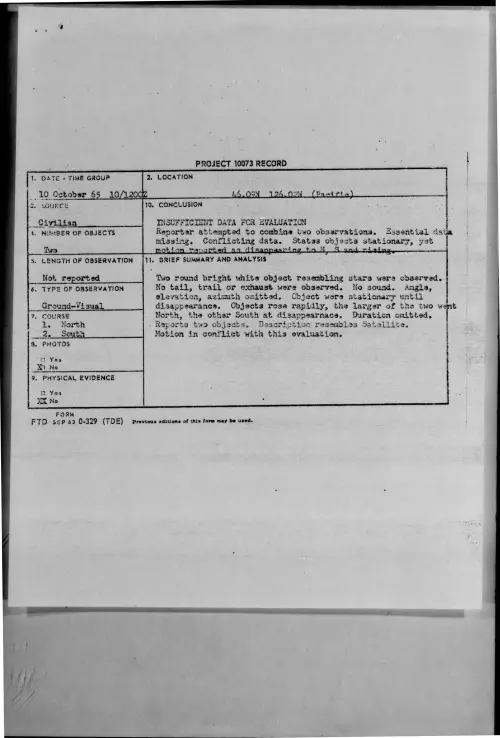 First page of 1965-10-8694049-46-09N126-02W-Pacific-