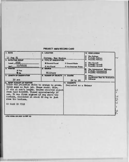 First page of 1951-08-7008285-Corong-NewMexico