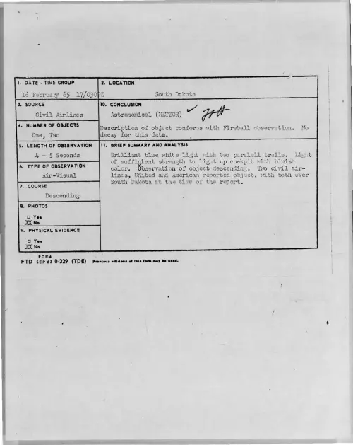 First page of 1965-02-8723905-SouthDakota