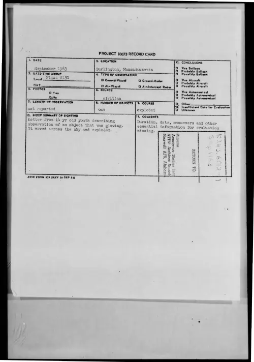First page of 1963-09-9733508-Burlington-Massachusetts