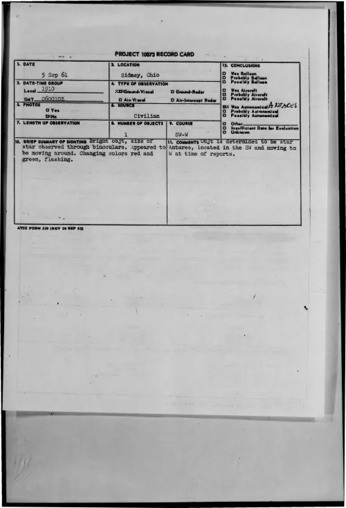 First page of 1961-09-8301914-Sidney-Ohio