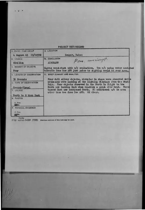 First page of 1965-08-7468760-Bangor-Maine