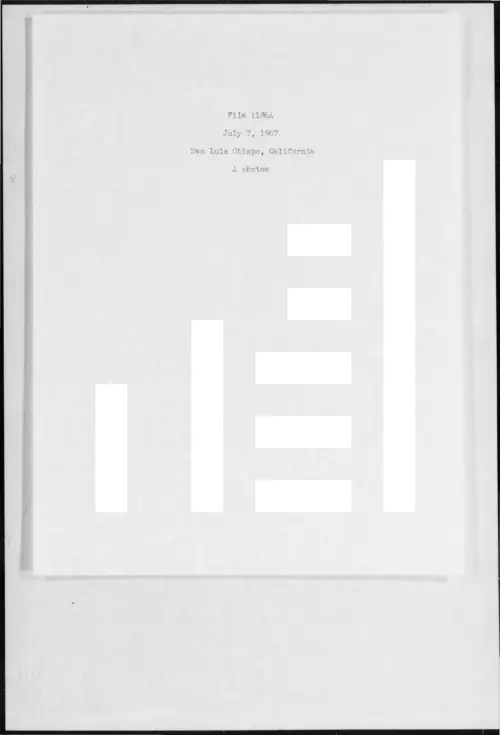 First page of 1967-07-6980020-SanLuisObispo-California-11864-