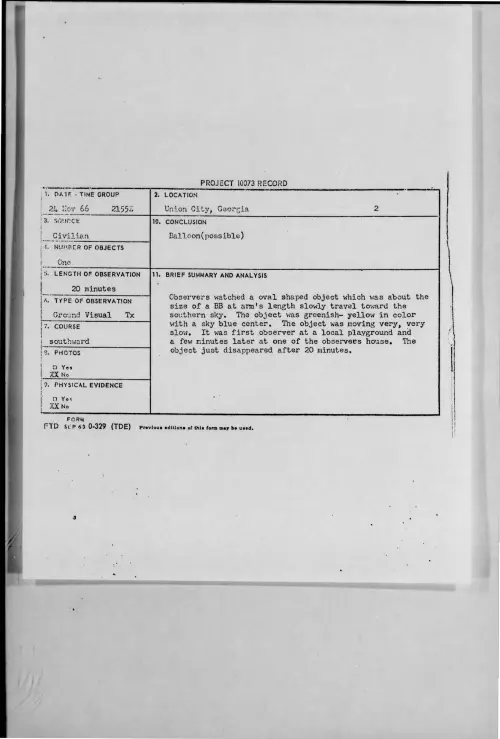 First page of 1966-11-8277478-UnionCity-Georgia