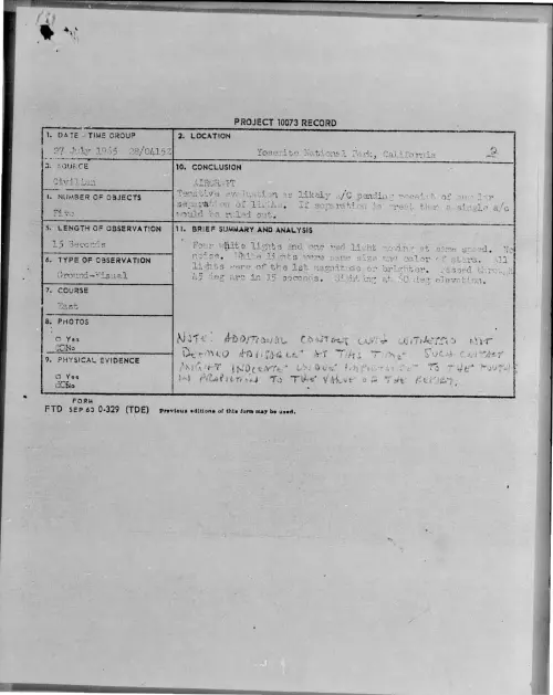 First page of 1965-07-7439609-YosemiteNationalPark-California
