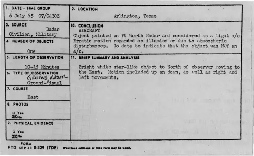 First page of 1965-07-7428346-Arlington-Texas