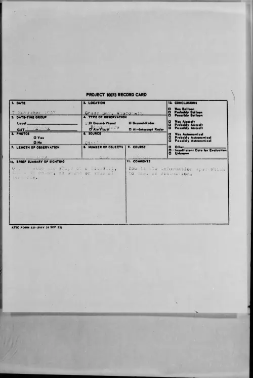 First page of 1957.11 - 6779744 - Green Bay, Wisconsin
