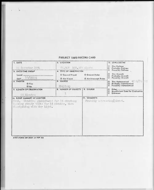 First page of 1954.12 - 6963800 - 70.00N 156.20W Alaska