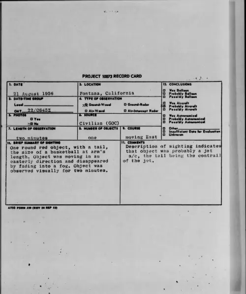 First page of 1956.08 - 7069752 - Fontana, California