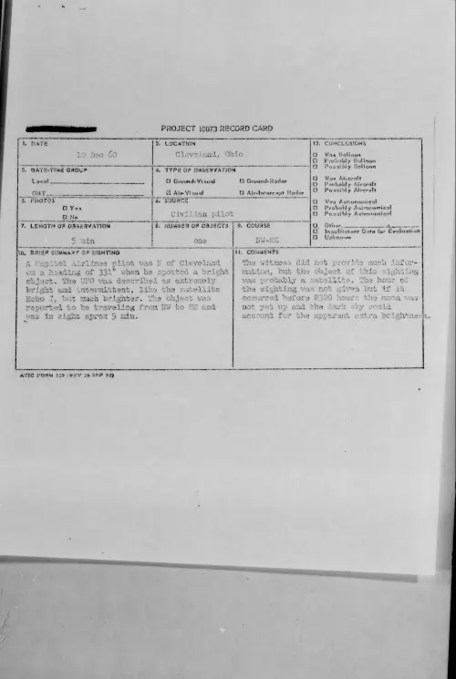 First page of 1960.12 - 8604342 - Cleveland, Ohio
