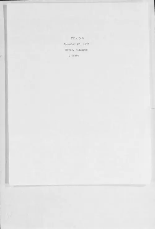 First page of 1957.11 - 6975027 - Wayne, Michigan (#5414)