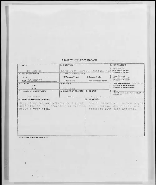 First page of 1958.02 - 6962165 - Lake City-Powell Station, Tenn