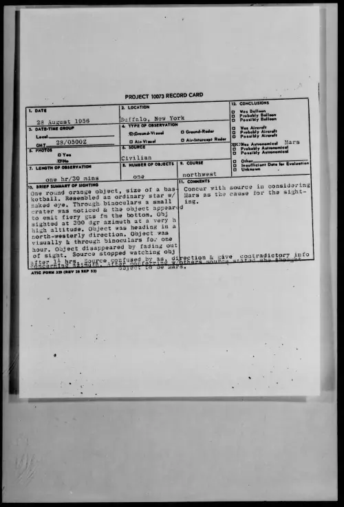 First page of 1956.08 - 7070199 - Buffalo, New York