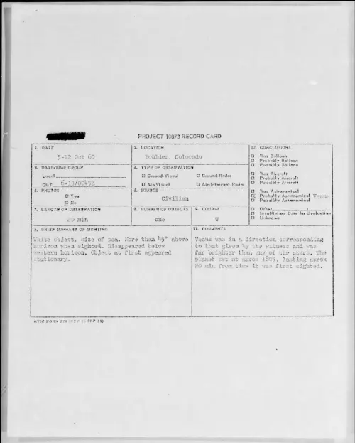 First page of 1960.10 - 8233366 - Boulder, Colorado