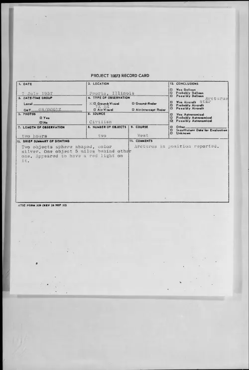 First page of 1957.07 - 6960847 - Peoria, Illinois