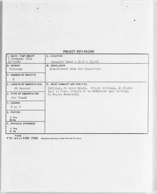 First page of 1954.11 - 6959045 - Atlantic Ocean-31.N-81.30W