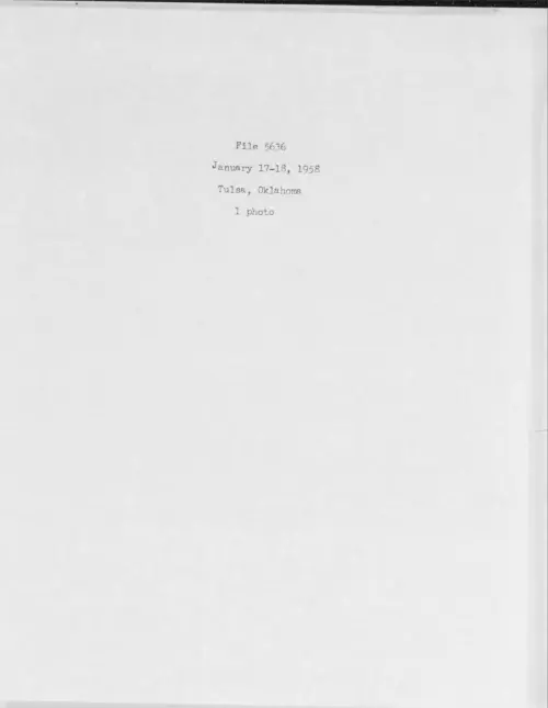 First page of 1957.12 - 6975048 - Tulsa, Oklahoma (#5636)