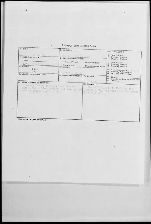 First page of 1959.06 - 8406763 - Pacific 33.05N 134W