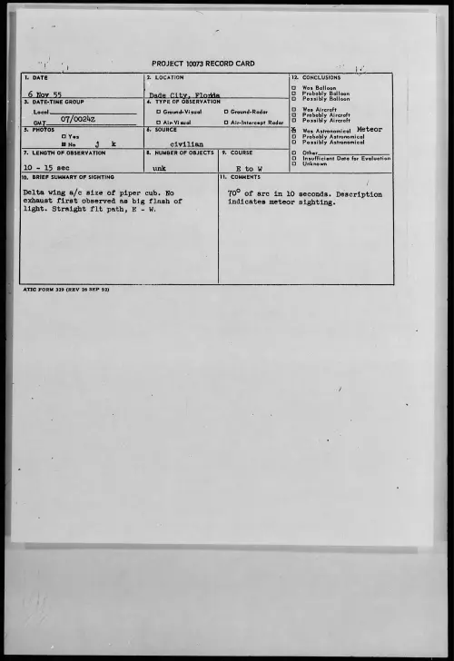 First page of 1955.11 - 7339868 - Dade City, Florida
