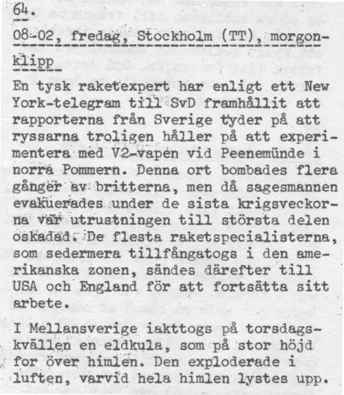 First page of SwedishGhostRockets - tt64